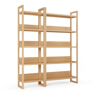 Lilya Shelving Unit Set - White Oak