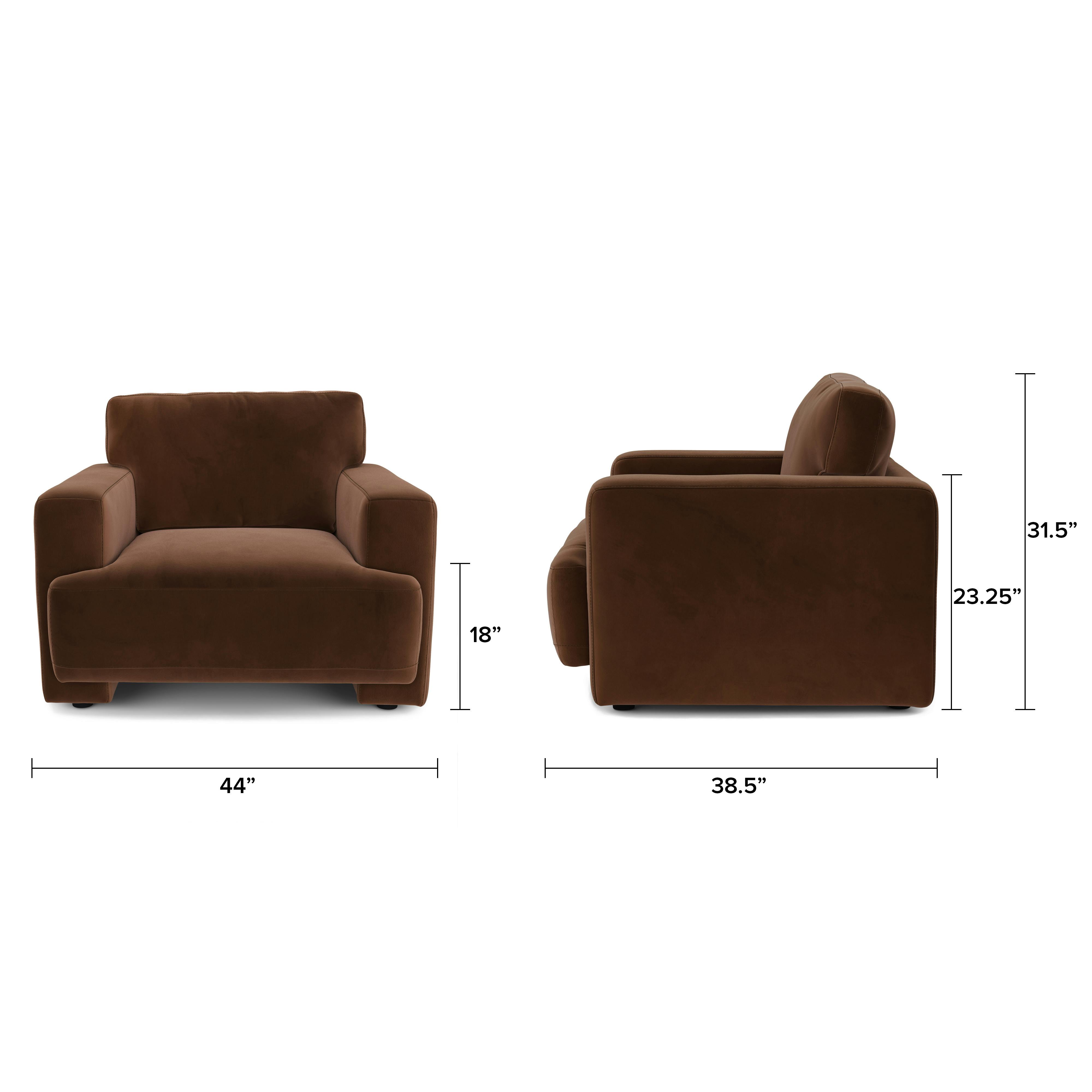 Sadie Hale Earth Velvet Lounge Chair | Article