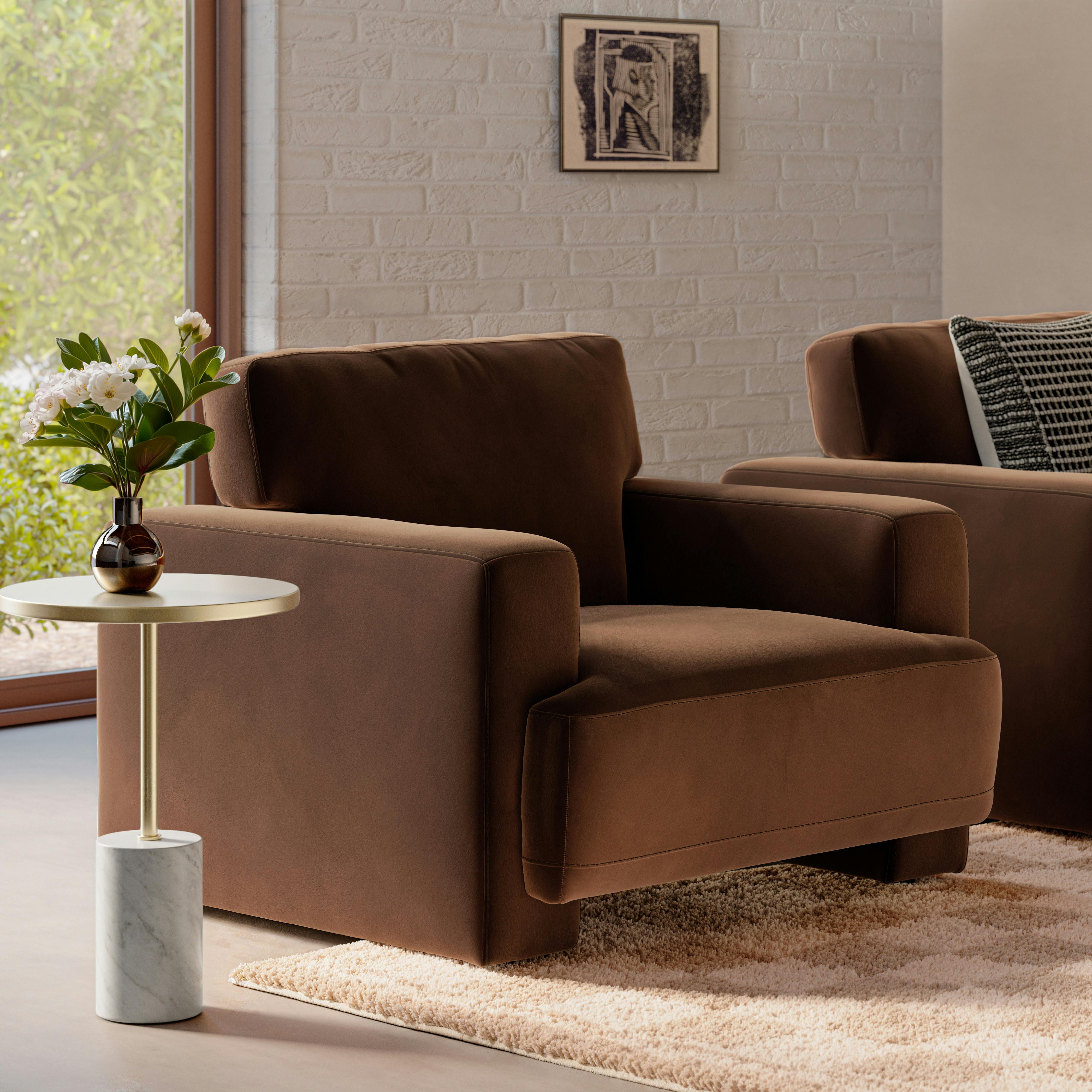 Sadie Hale Earth Velvet Lounge Chair | Article