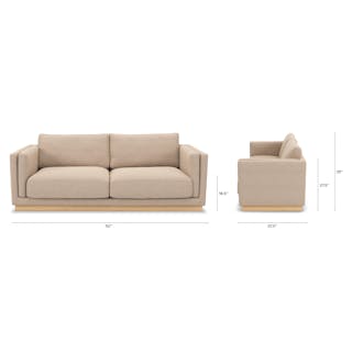 The Tully Sofa x Suri Coffee Table Bundle - Primary View 1 of 6 (Click To Zoom).