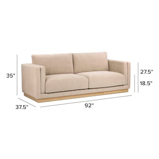 The Tully Sofa x Suri Coffee Table Bundle - Primary View 1 of 6 (Click To Zoom).