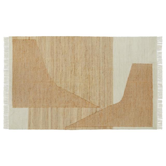 Arizona Patterned Brown and White Rug, 5 x 8 | Article