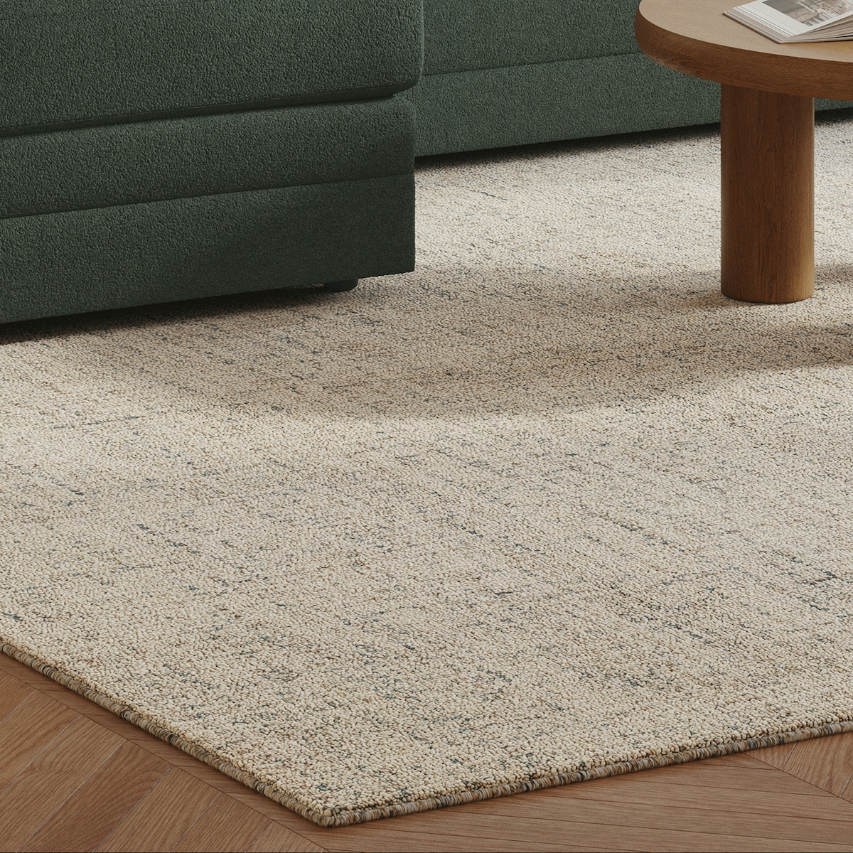 9x12 Pebble Sand Handmade Wool Area Rug | Loopi | Article