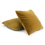 Lucca Velvet Pillow Set - Plush Yarrow Gold