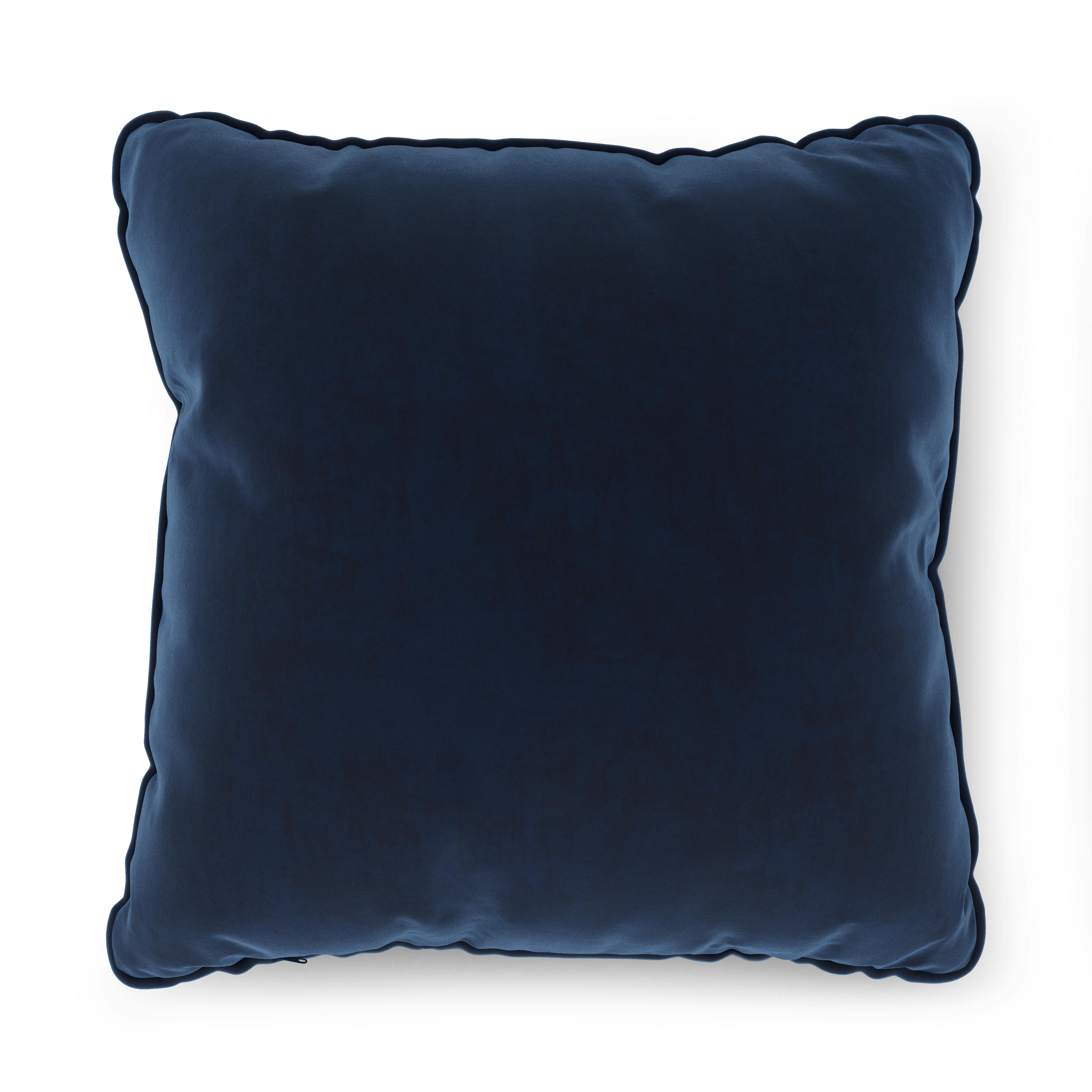 Lucca Plush Cascadia Blue Velvet Throw Pillow Set of Two | Article