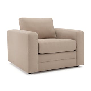 Riley 42" Lounge Chair - Sandstone Wool Bouclé