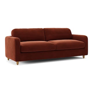 Vati 92" Velvet Sofa - Hale Rust