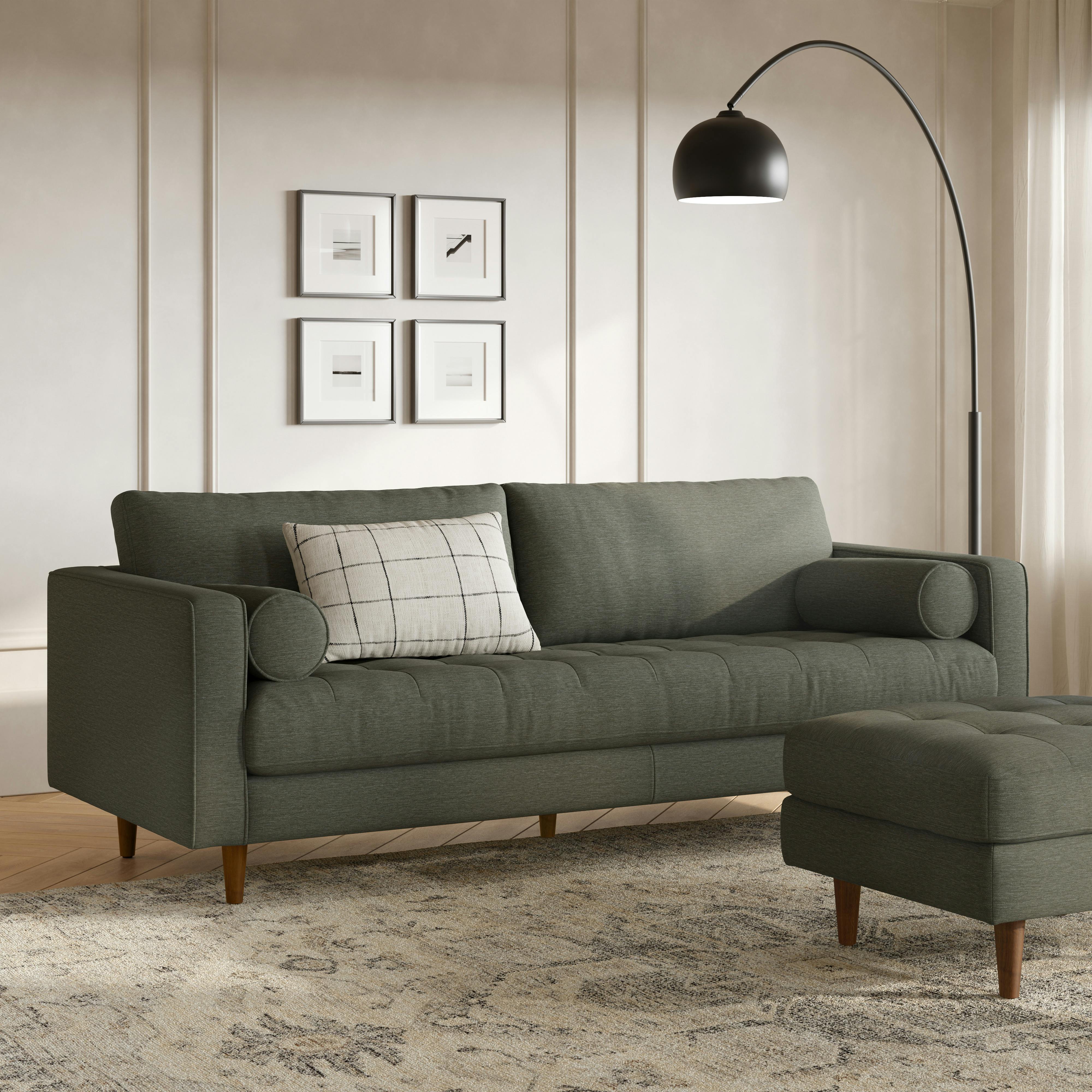 Sven Silver Moss Tufted Sofa | Article