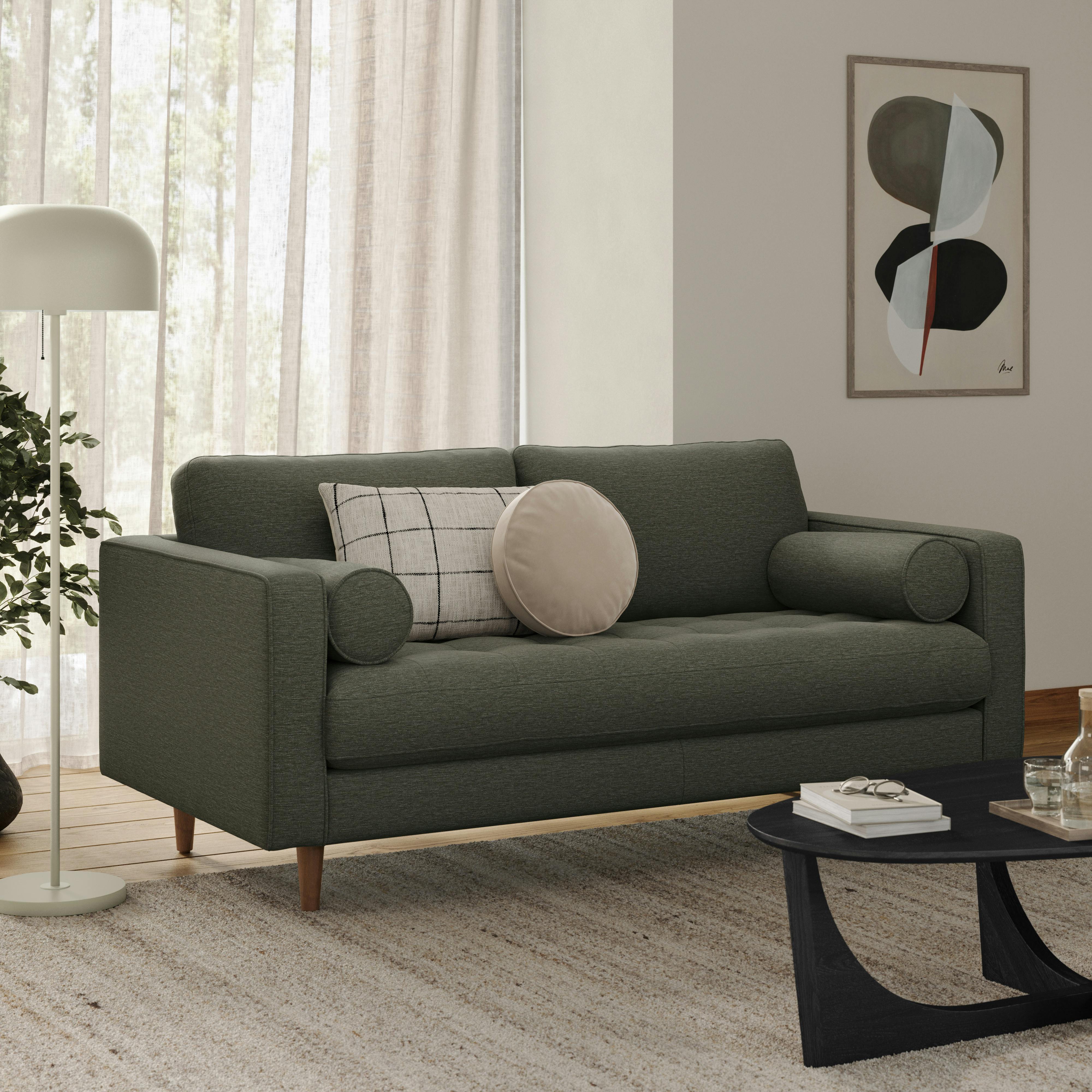 Sven Silver Moss Tufted Loveseat | Article