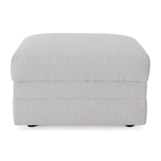 Riley 28" Ottoman - Silver Ivory