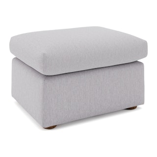 Marina 28.5" Ottoman - Silver Ivory