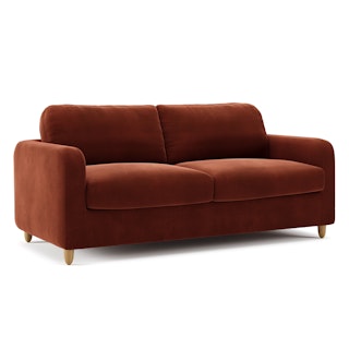 Vati 80" Velvet Sofa Bed - Hale Rust