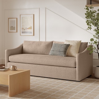 Landry 84.5" Sofa Bed - Sandstone Wool Bouclé