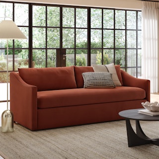 Landry 84.5" Velvet Sofa Bed - Hale Rust
