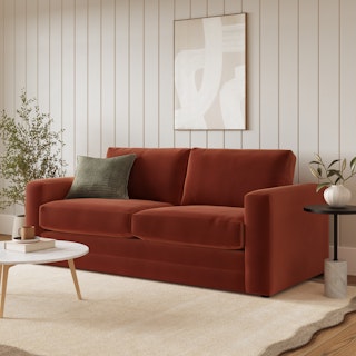 Riley 84" Velvet Sofa Bed - Hale Rust