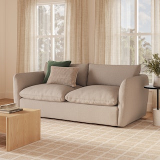 Leigh 86" Sofa Bed - Sandstone Wool Bouclé