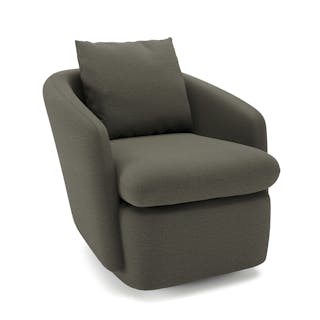 Leigh 33" Swivel Lounge Chair - Silver Moss
