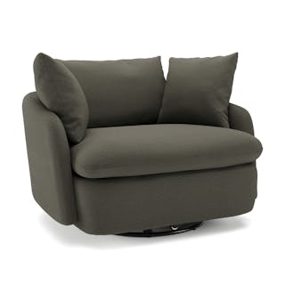 Leigh 47" Grand Swivel Lounge Chair - Silver Moss