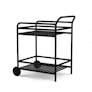 Sarek Outdoor Bar Cart - Black