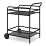 Sarek Outdoor Bar Cart - Black