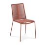 Zina Outdoor Stackable Dining Chair - Ochre Brown