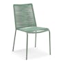 Zina Outdoor Stackable Dining Chair - Khaki Green