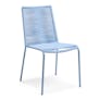 Zina Outdoor Stackable Dining Chair - Summer Blue
