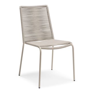 Zina Outdoor Stackable Dining Chair - Taupe