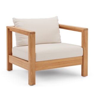 Palmera 34.5" Outdoor Lounge Chair - Portside Beige