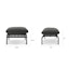 Sarek Lounge Chair x Ottoman Bundle - Onyx - Gallery View 1 of 6.