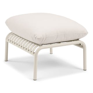 Sarek 29.5" Outdoor Ottoman - Sunbrella® Linen