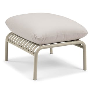 Sarek 29.5" Outdoor Ottoman - Sunbrella® Linen