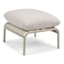 Sarek 29.5" Outdoor Ottoman - Sunbrella® Linen