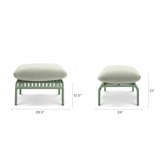 The Sarek Outdoor Sofa x Ottoman Bundle - Primary View 1 of 6 (Click To Zoom).