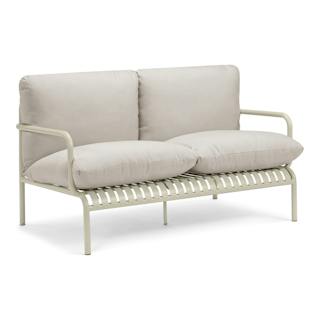 Sarek 59" Outdoor Loveseat - Sunbrella® Linen