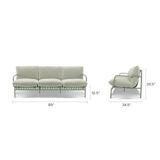 The Sarek Outdoor Sofa x Ottoman Bundle - Primary View 1 of 6 (Click To Zoom).