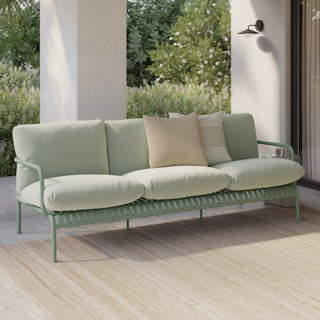 Sarek 89" Outdoor Sofa - Sunbrella® Mint