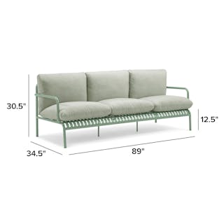 The Sarek Outdoor Sofa x Ottoman Bundle - Primary View 1 of 6 (Click To Zoom).