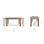 Daphne Extendable Dining Table x Zina Dining Chair Bundle - Gallery View 1 of 6.