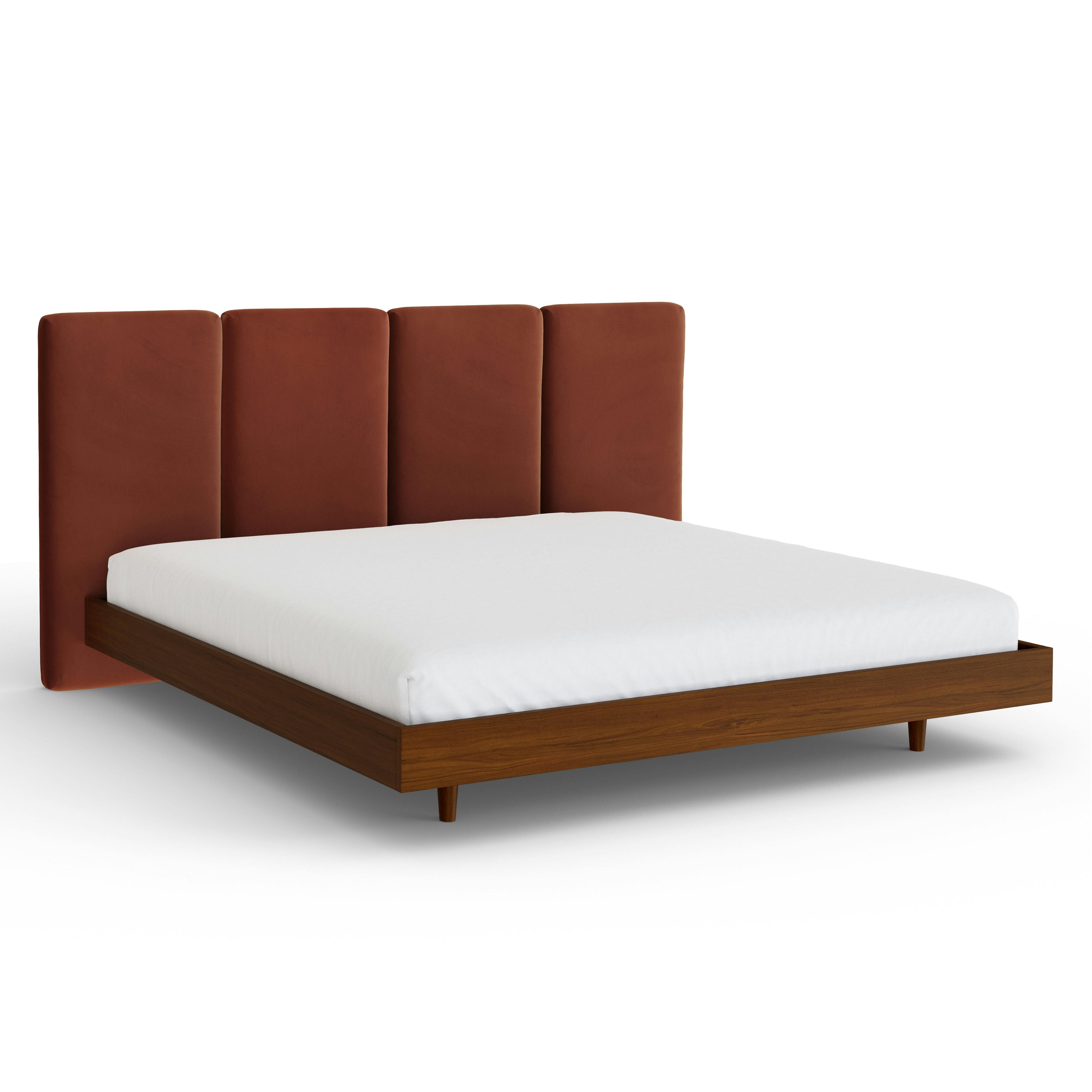 Noel Hale Rust Red Velvet King Wall-Mounted 48