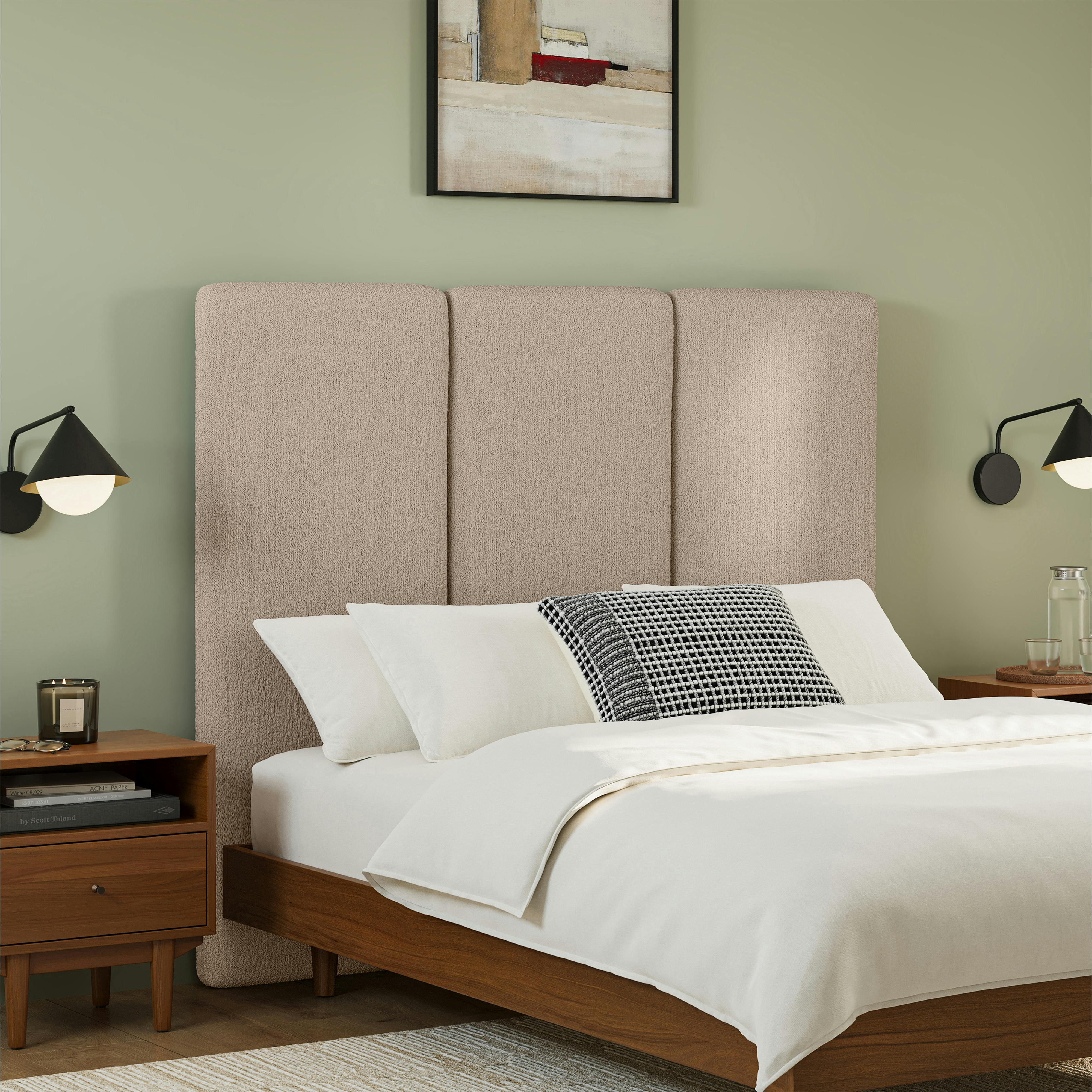 Noel Sandstone Wool Bouclé King Wall-Mounted 48