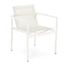Tola Outdoor Stackable Textilene Dining Armchair - White