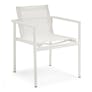 Tola Outdoor Stackable Textilene Dining Armchair - White