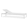 Tola 78" Outdoor Chaise Lounge - White