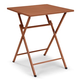 Nina Outdoor Folding Cafe Table - Ochre Brown