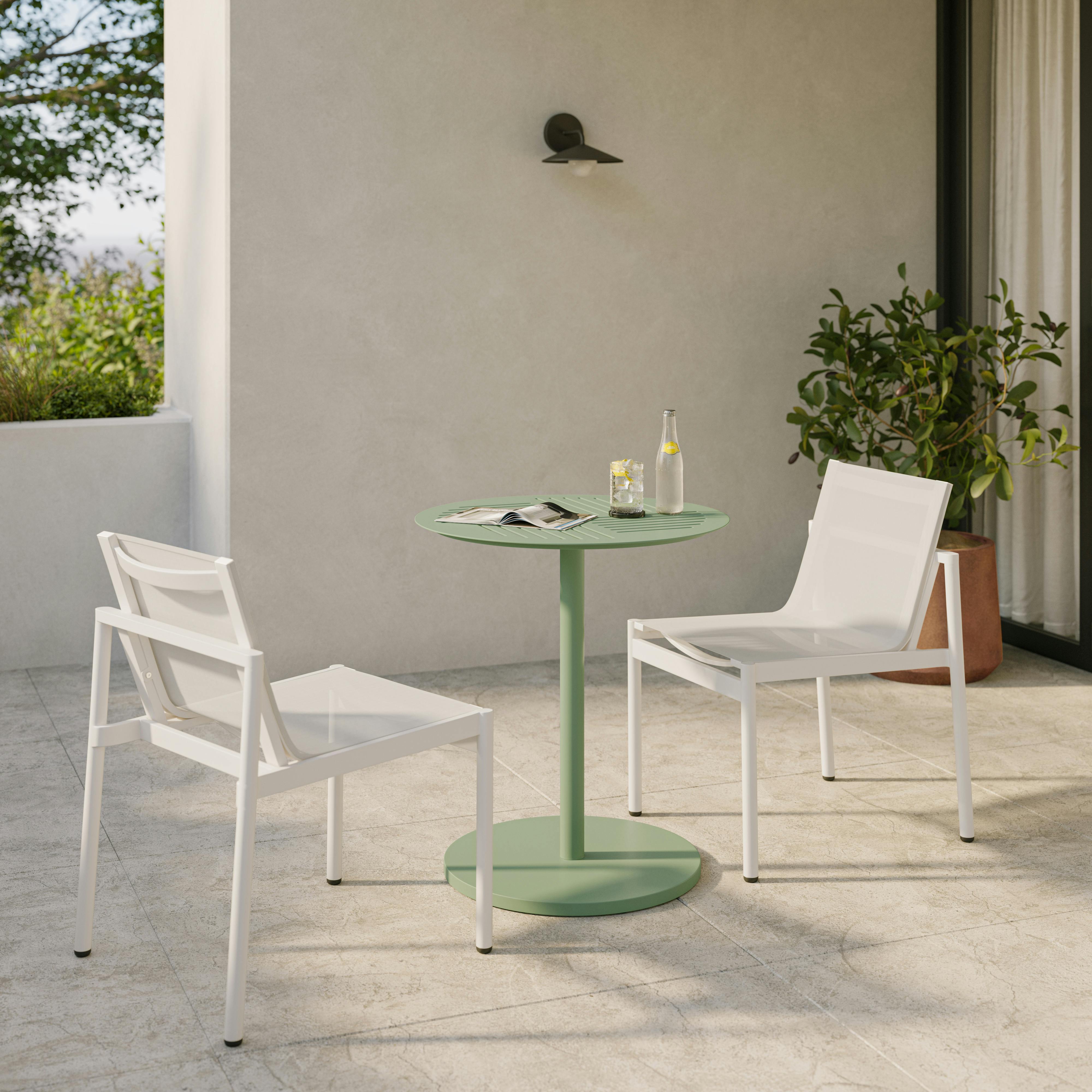 Anders Khaki Green Outdoor Cafe Table | Article