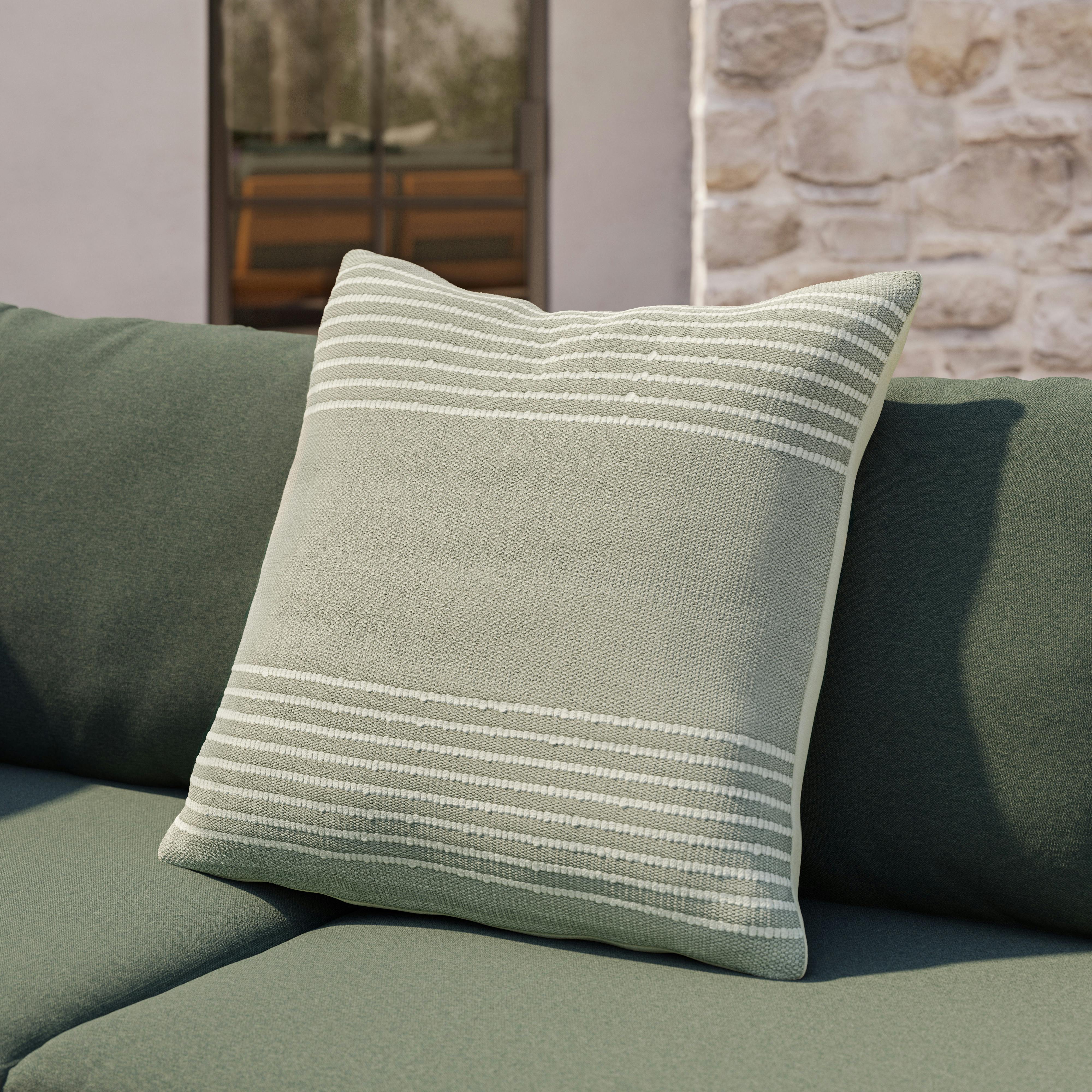 Mika Ridge Taupe Indoor/Outdoor Pillow | Article