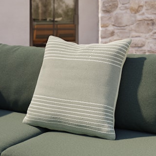 Mika Indoor/Outdoor Pillow - Ridge Taupe