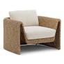 Willa 38" Outdoor Wicker Lounge Chair - Dravite Ivory