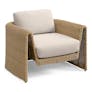 Willa 38" Outdoor Wicker Lounge Chair - Dravite Ivory